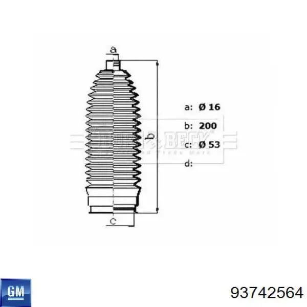 Comprar 93742564 General Motors Plumero de dirección