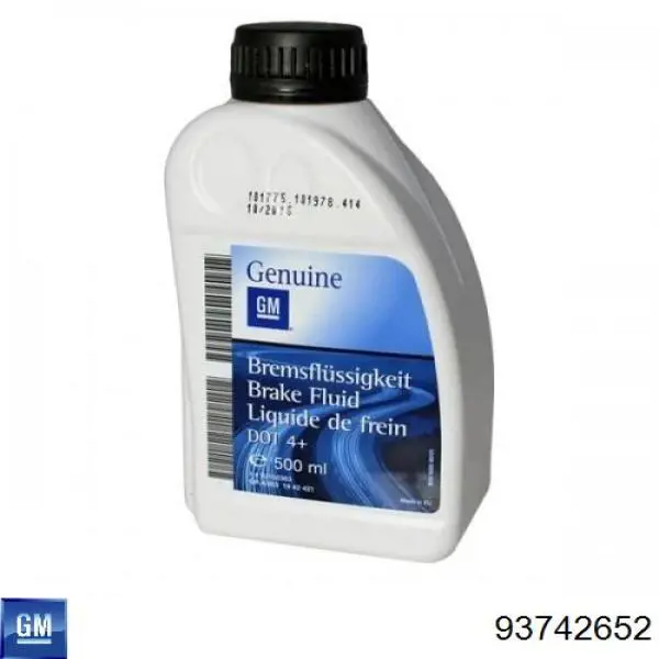 Líquido de freno General Motors BRAKE FLUID 0.5 L DOT 4 (93742652)