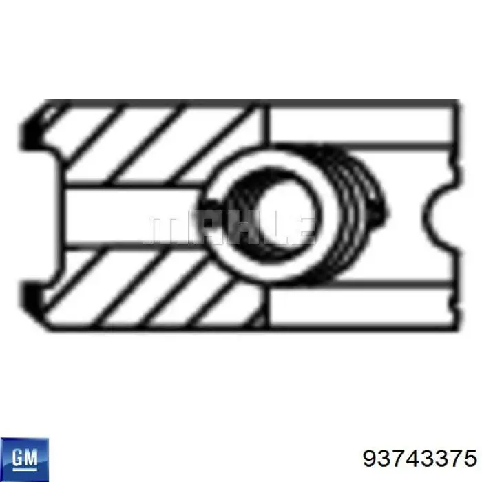 Aros de pistón para 1 cilindro, STD 0887920000 Goetze