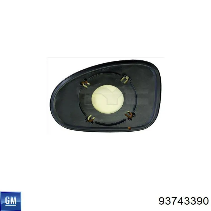 Cristal de Retrovisor Exterior Izquierdo para Chevrolet Spark (Matiz) (M200, M250)