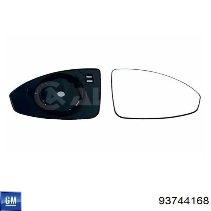 93744168 General Motors cristal de espejo retrovisor exterior derecho