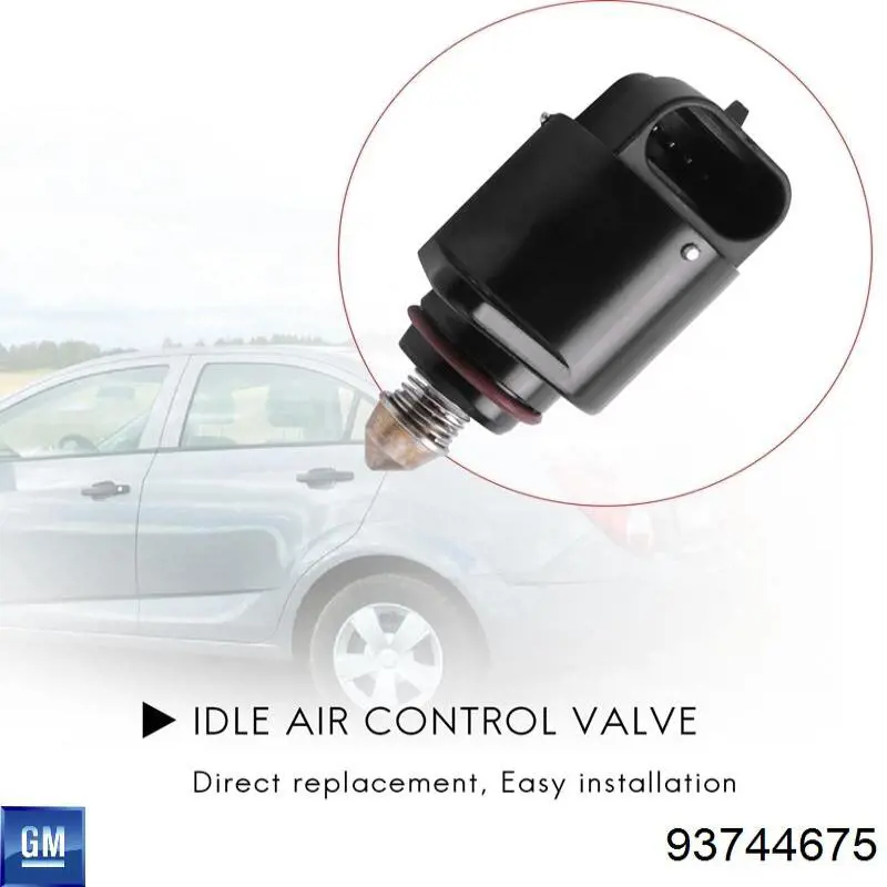 Válvula de mando de ralentí General Motors 93744675 precio, desde 16,56 EUR