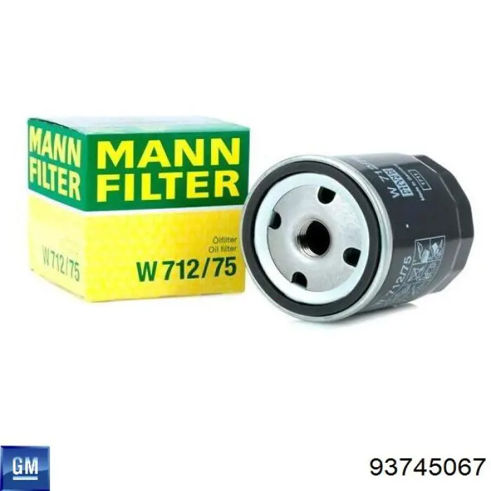 Portafiltro de aceite 93745067 General Motors