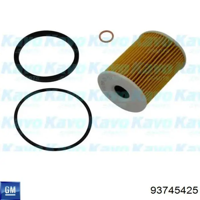 Filtro de aceite 93745425 General Motors