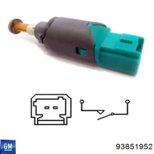 93851952 General Motors Interruptor de embrague