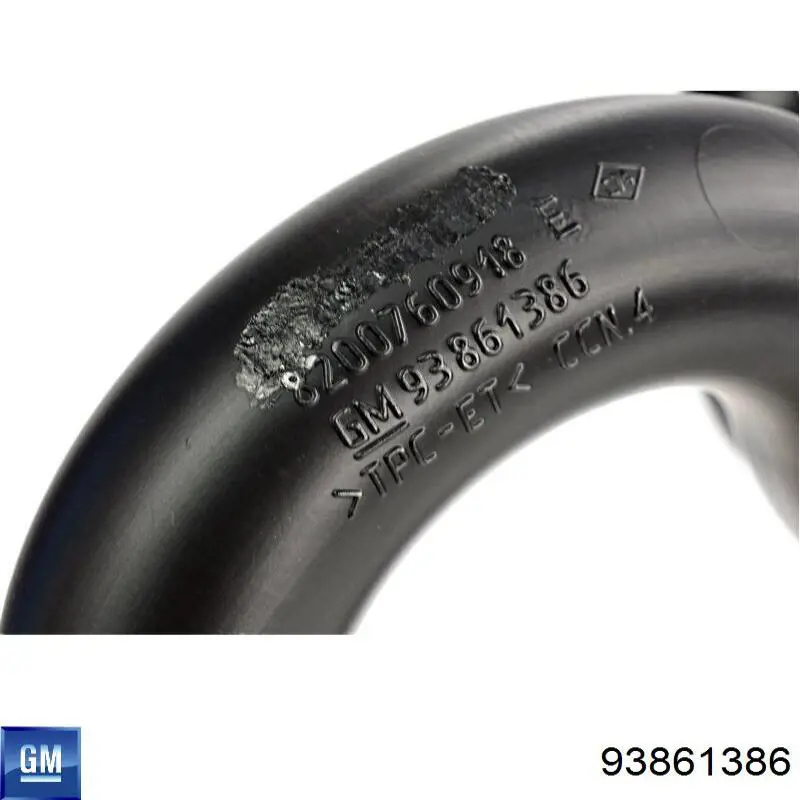 Tubo de salida de aire del turbocompresor General Motors 93861386 precio, desde 89,39 EUR