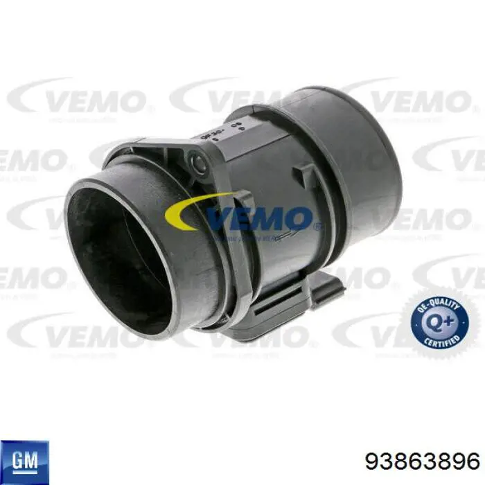93863896 Opel Sensor de flujo de aire