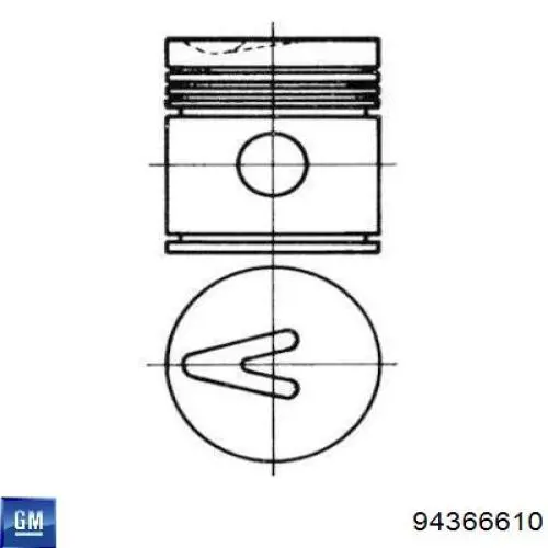 94366610 General Motors anillo retén de semieje, eje delantero