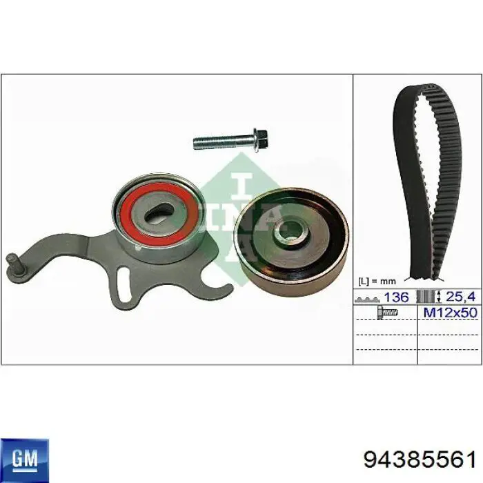 Y70112205 Mazda Correa dentada