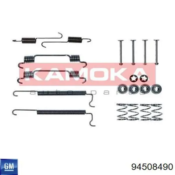 94508490 General Motors kit de montaje, zapatas de freno traseras