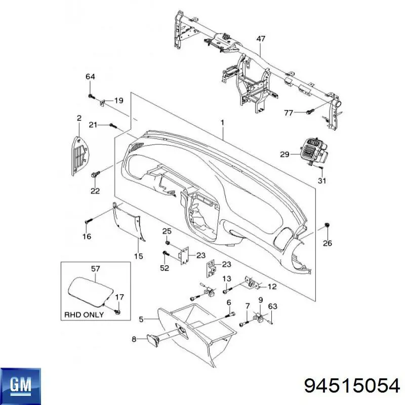 General Motors 94515054 precio, desde  