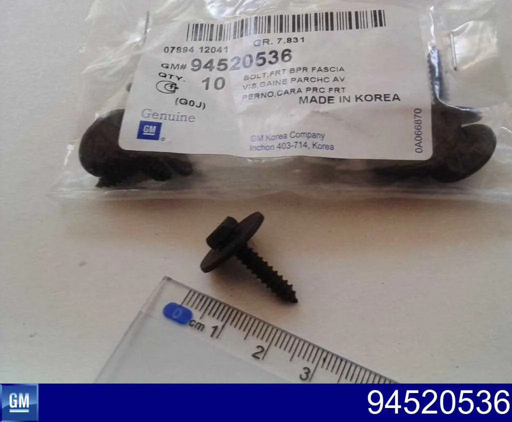 Comprar 94520536 General Motors Clip de fijación del guardabarros delantero