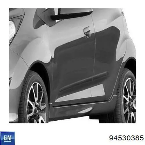 94530385 Peugeot/Citroen clips de fijación de moldura de puerta