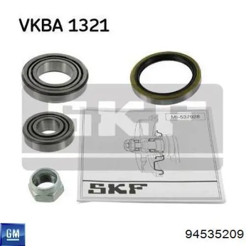 Cojinete exterior de rueda trasera General Motors 94535209 precio, desde 3,11 EUR
