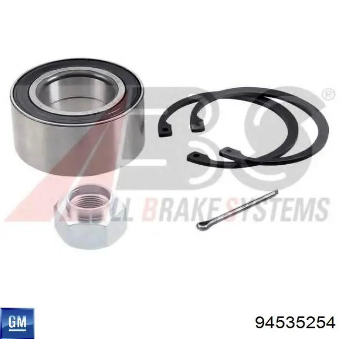 Rodamiento de rueda delantero General Motors 94535254