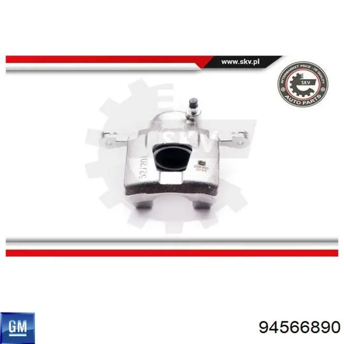 Pinza de freno delantera izquierda 965346372 General Motors