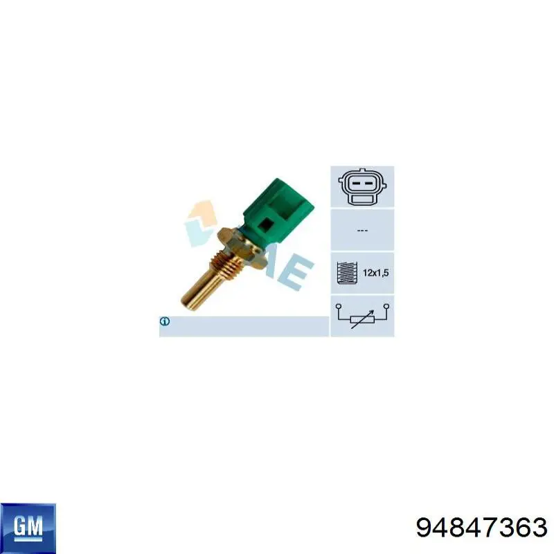 Sensor de temperatura del refrigerante Jaguar X-type CF1