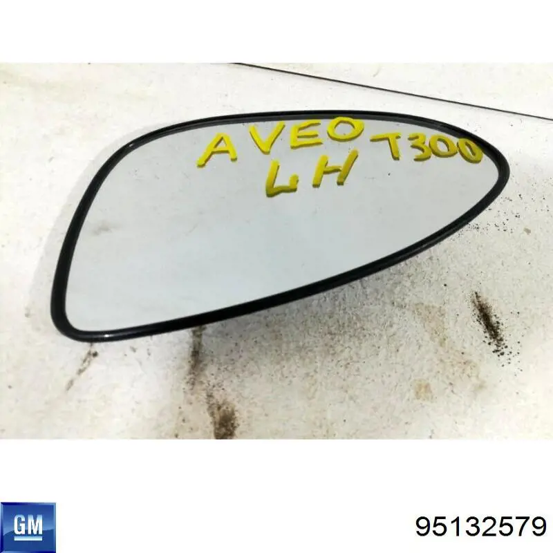 95132579 Peugeot/Citroen cristal de espejo retrovisor exterior izquierdo