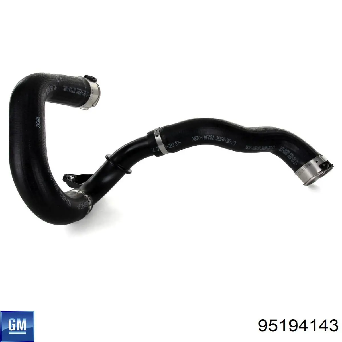 07205 Metalcaucho tubo flexible de aire de sobrealimentación superior izquierdo