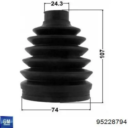 Fuelle, palier delantero exterior General Motors 95228794 precio, desde 6,14 EUR