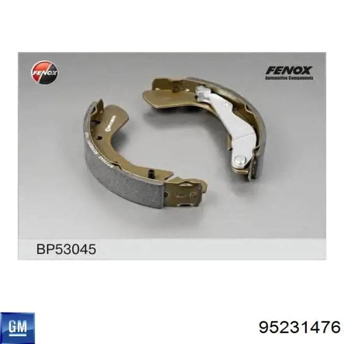 Zapatas de freno de tambor traseras General Motors 95231476 precio, desde 46,42 EUR