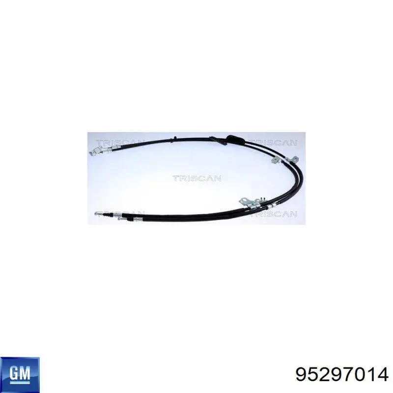 95297014 General Motors cable de freno de mano trasero derecho/izquierdo