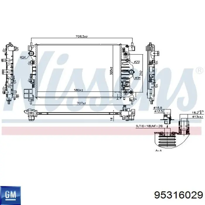 Água radiador General Motors 95316029 precio, desde 131,77 EUR