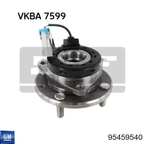 Buje de rueda General Motors 95950328