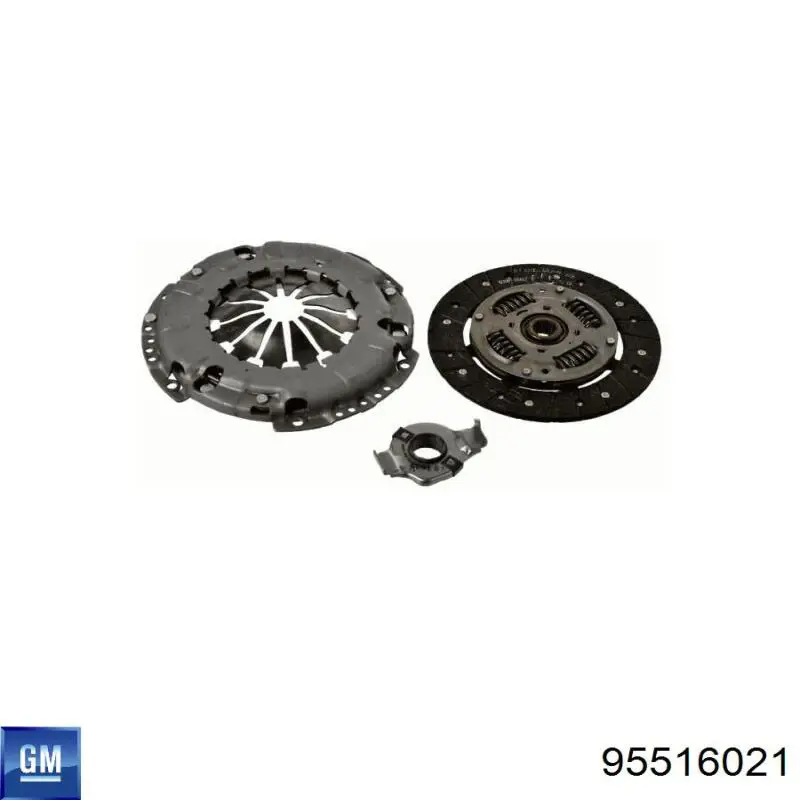 95516021 General Motors kit de embrague (3 partes)