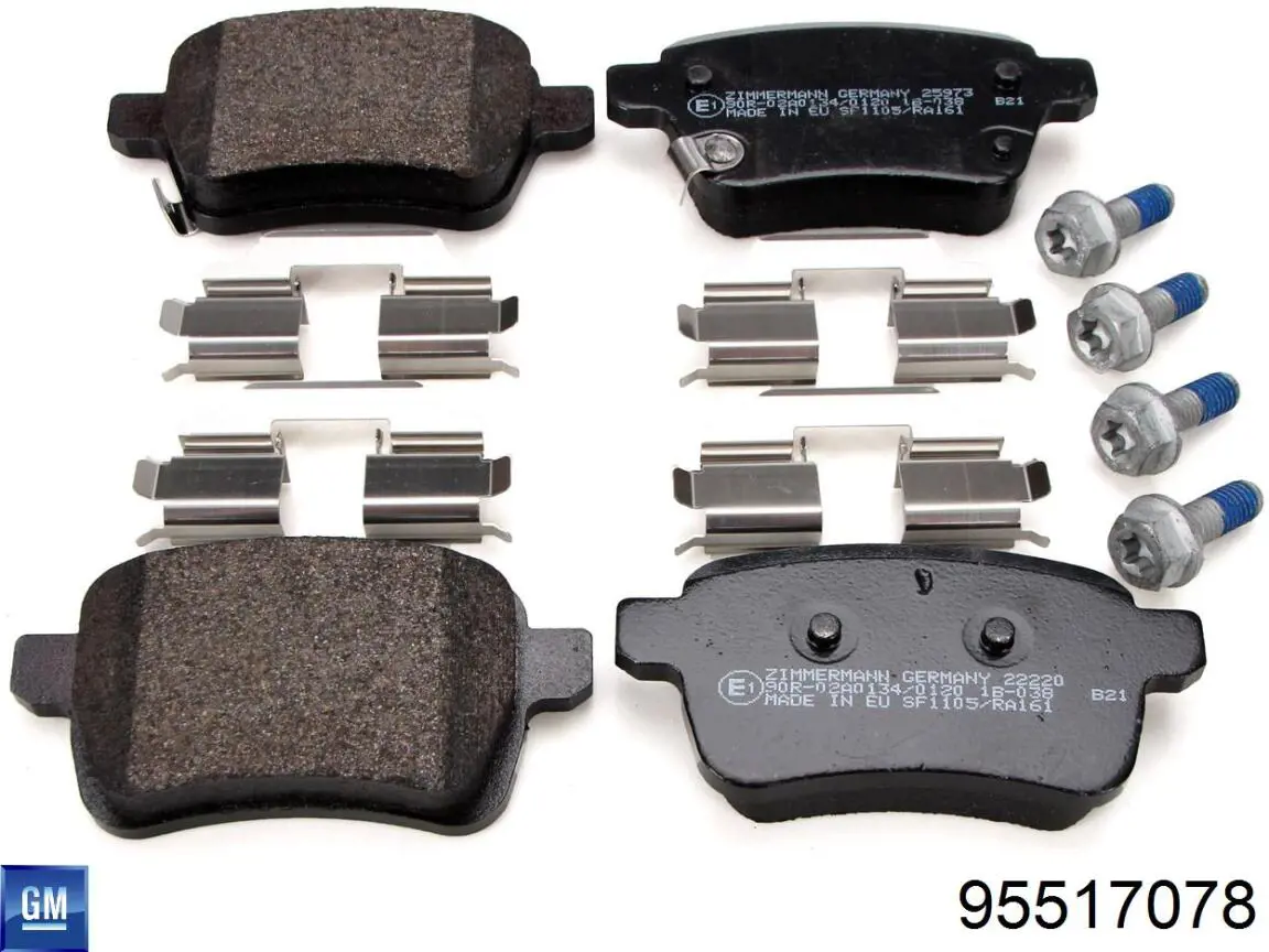 Comprar 95517078 General Motors Pastillas delanteras de freno