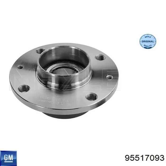 Cubo de rueda trasero 95517093 General Motors