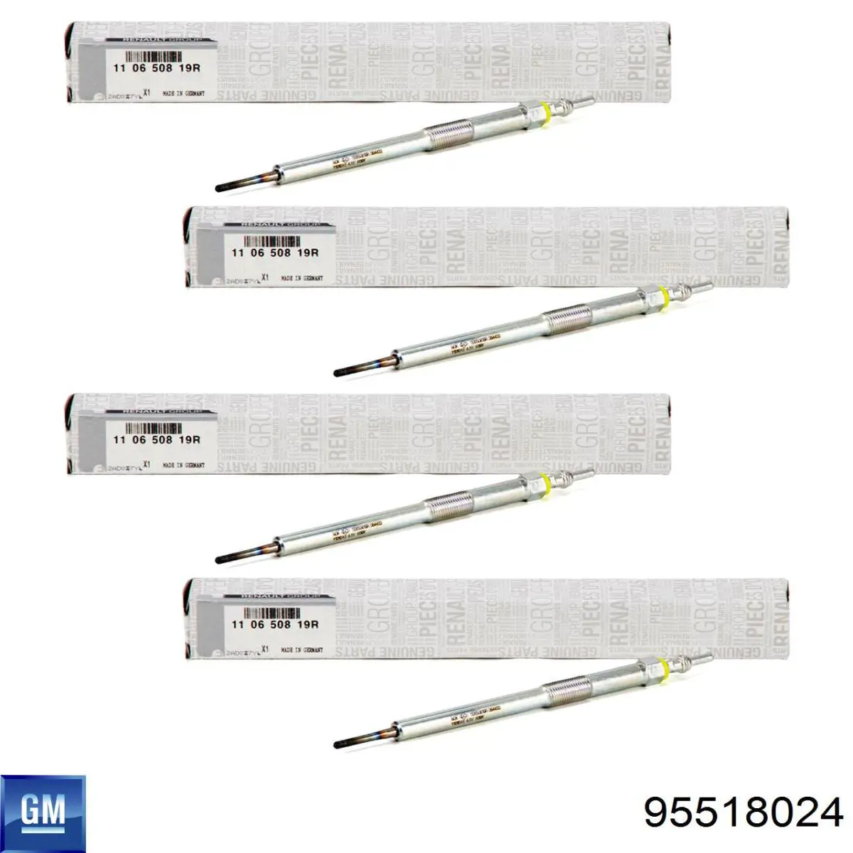 95518024 General Motors Bujías de calentamiento