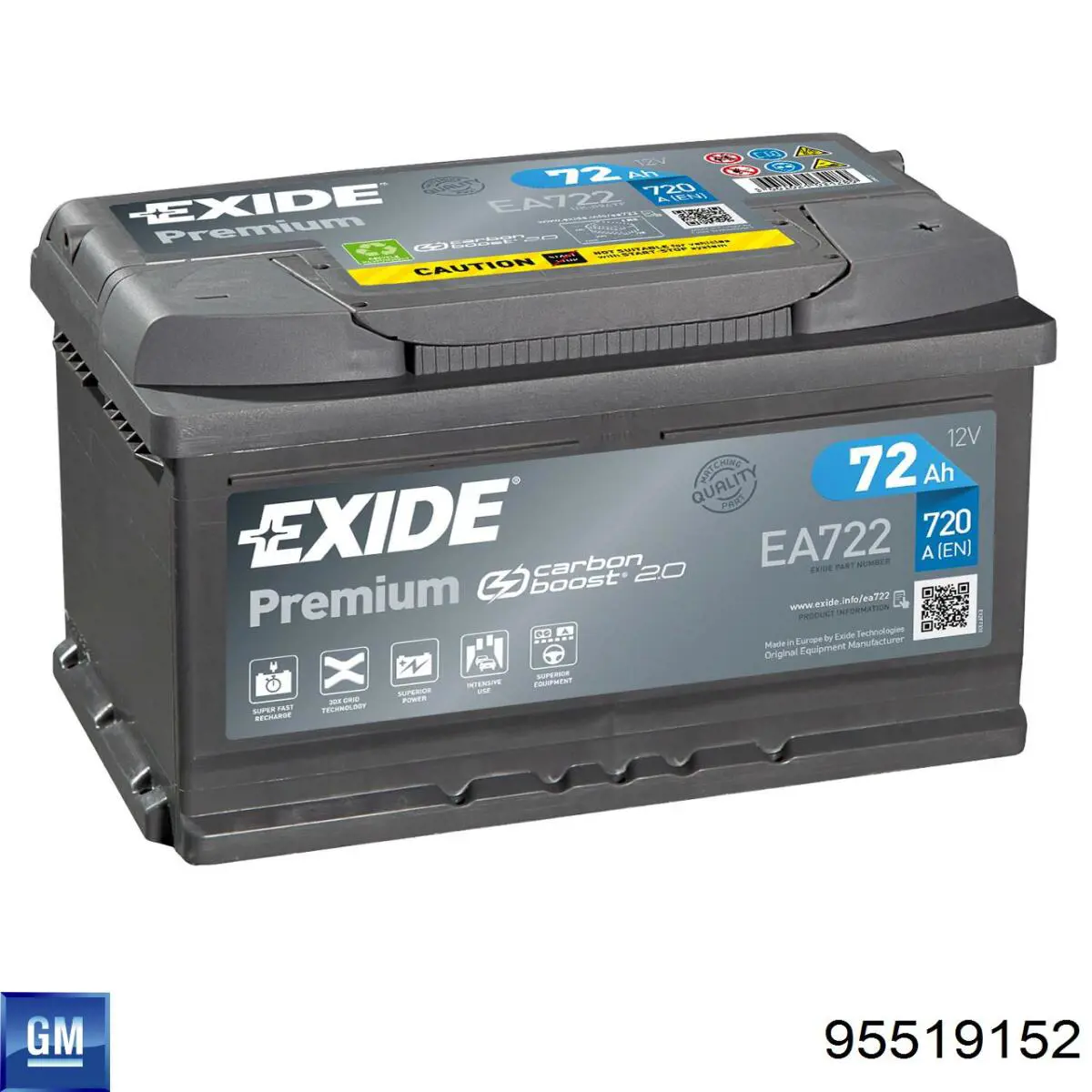 Batería de arranque General Motors 95519152 precio, desde 0,01 EUR