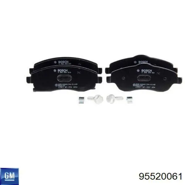 Pastillas de freno 95520061 General Motors