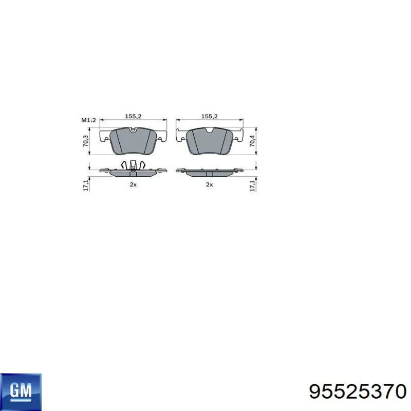 Pastillas freno delanteras General Motors 95525370 precio, desde 32,18 EUR