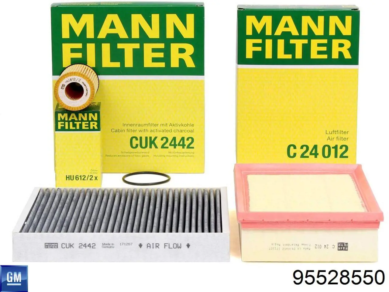 Filtro de aire 95528550 General Motors
