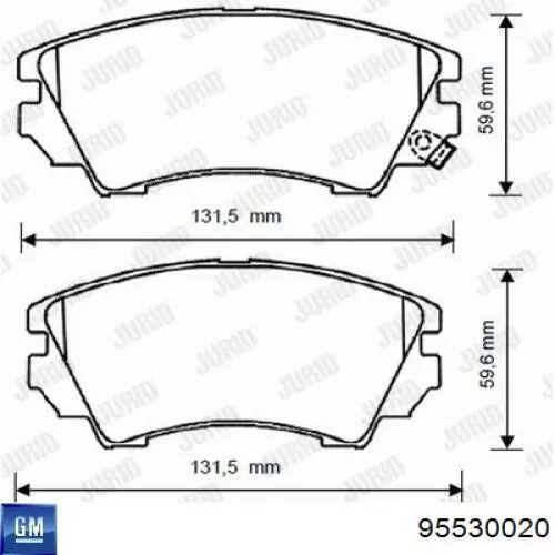 Pastillas freno delanteras General Motors 95530020 precio, desde 33,91 EUR