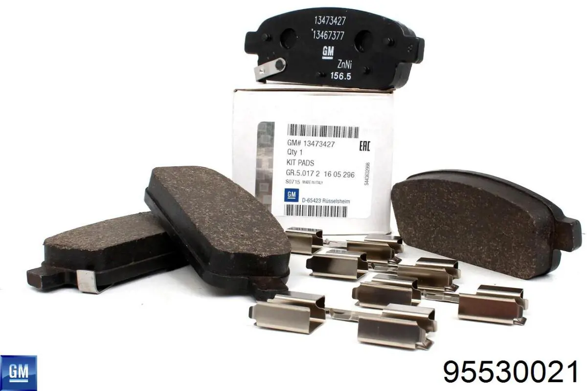 Pastillas de freno traseras 95530021 General Motors