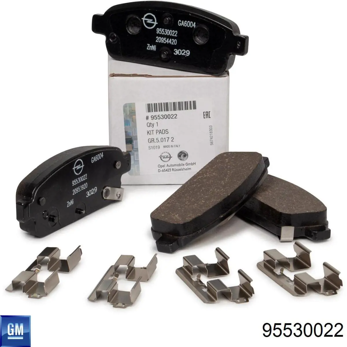 Pastillas de freno traseras 95530022 General Motors
