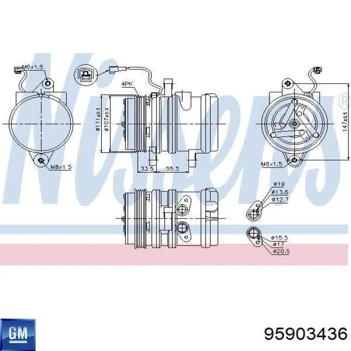 General Motors 95903436 precio, desde  