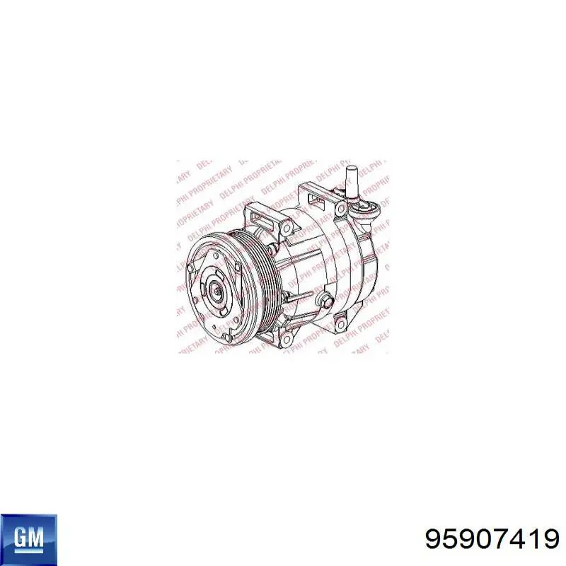 95907419 General Motors Compresor climatizador