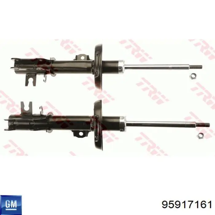 95917161 Peugeot/Citroen amortiguador delantero derecho