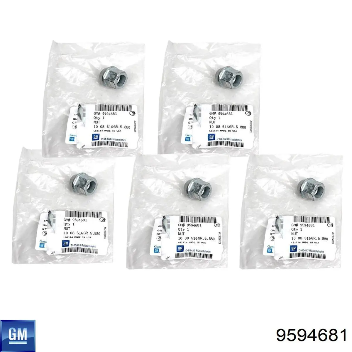 Comprar 9594681 General Motors Tuerca de neumático