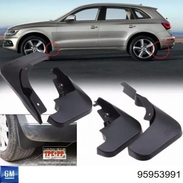 Comprar Faldillas guardabarros traseros Chevrolet Aveo III T300