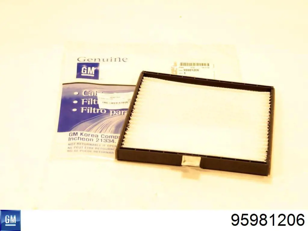 95981206 General Motors Filtro antipolen