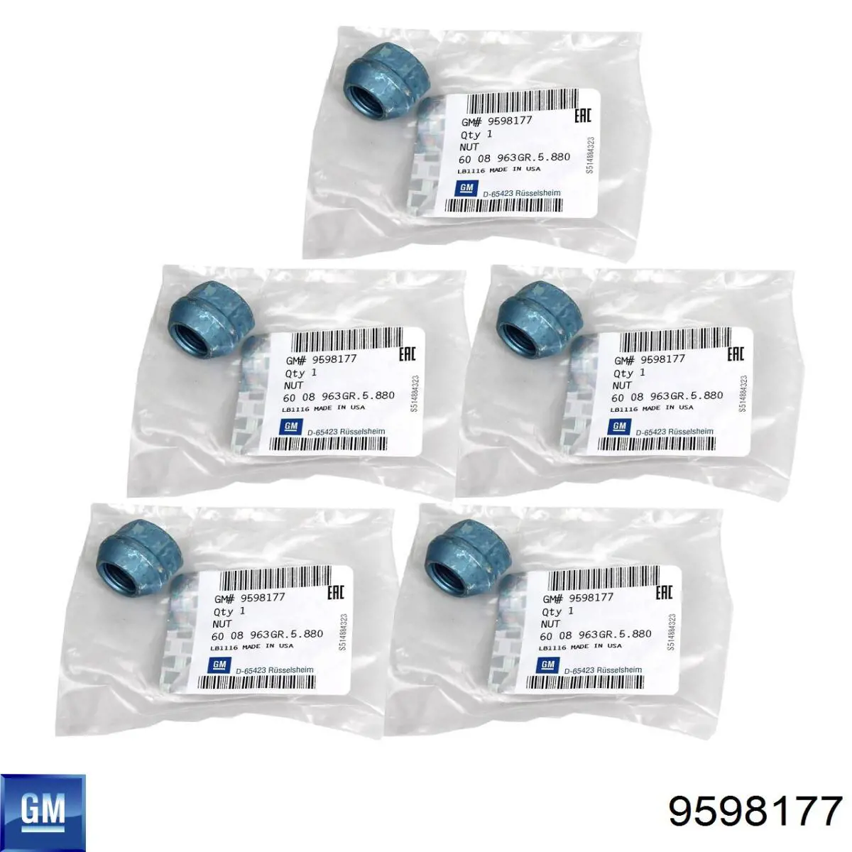 9598177 General Motors Perno de rueda