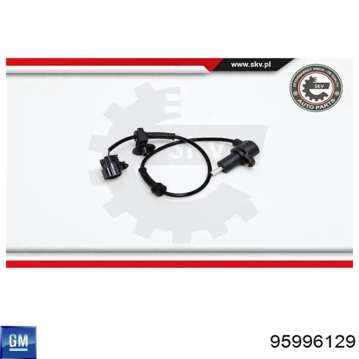 Sensor ABS trasero izquierdo 95996129 General Motors