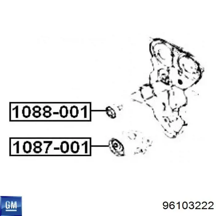 Rodillo intermedio de correa dentada Chevrolet Aveo 2 T250, T255