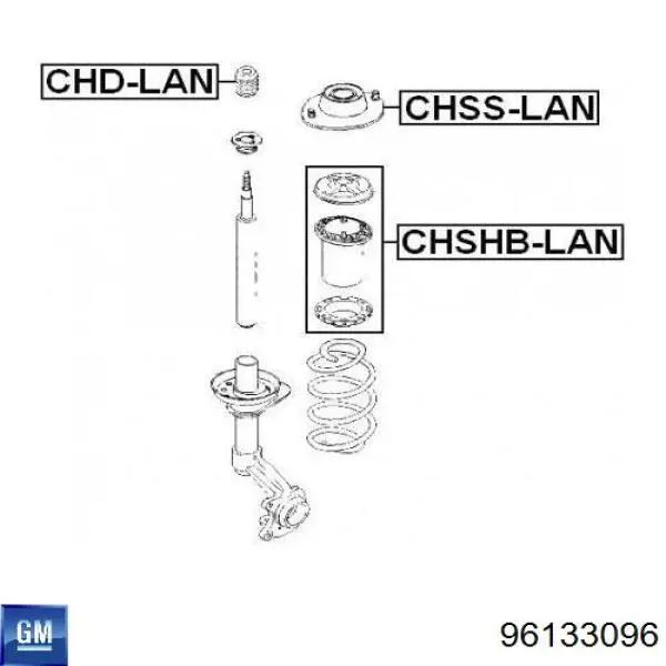Comprar 96133096 General Motors Fuelle, amortiguador delantero