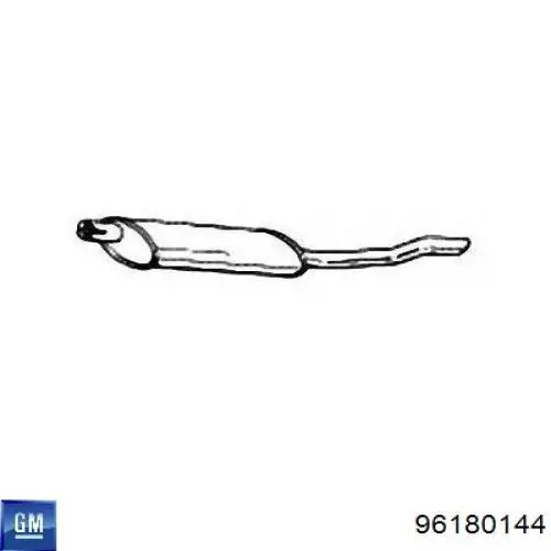 Comprar 96180144 General Motors Silenciador trasero